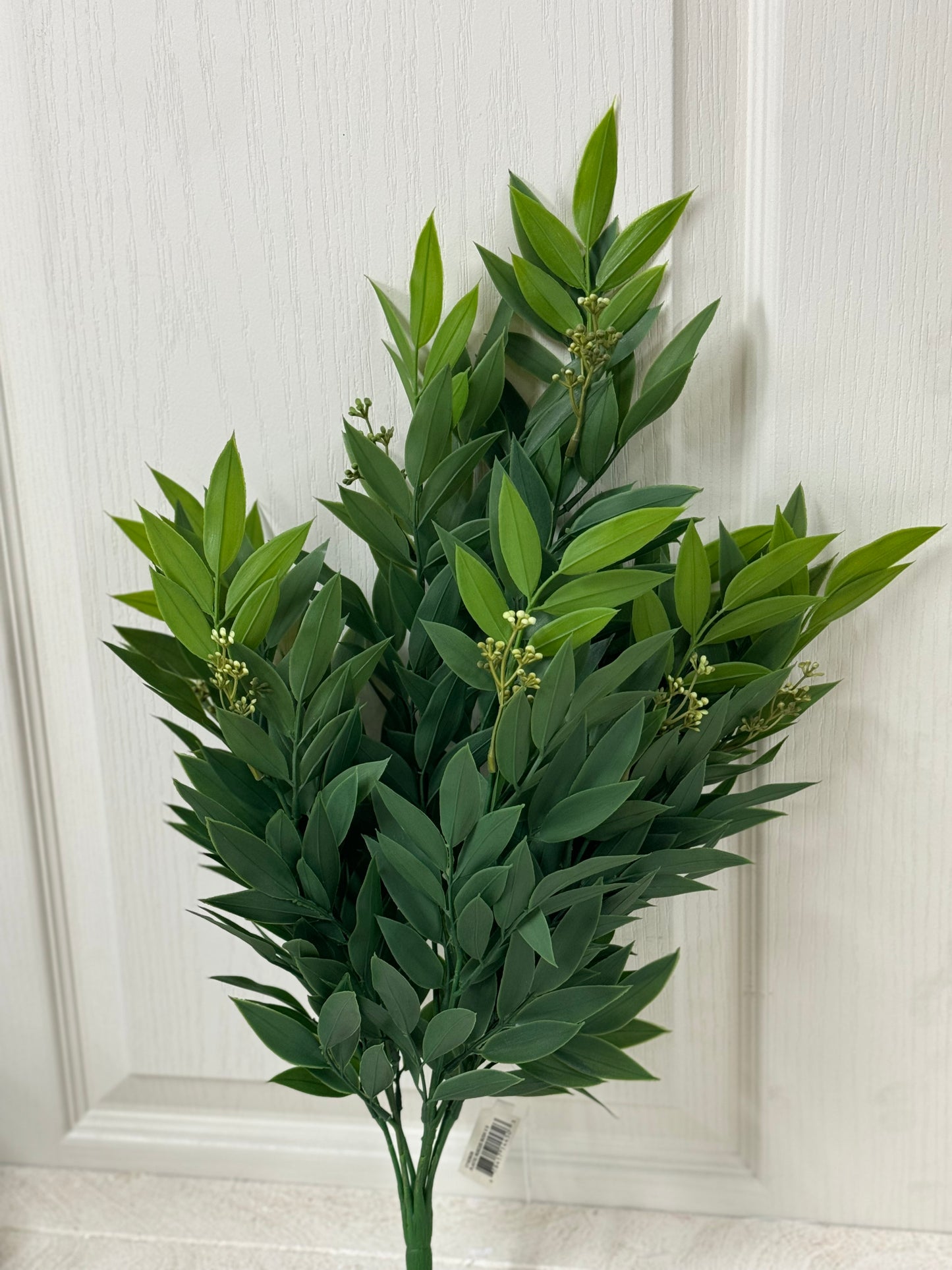 22 Inch Green Ruscus Floral Bush