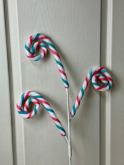 29 Inch Pastel Candy Cane Spray