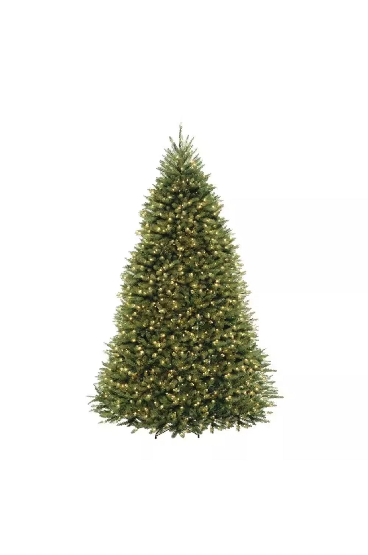 9 ft. Pre-Lit Dunhill Fir Hinged Artificial Christmas Tree with Clear Lights