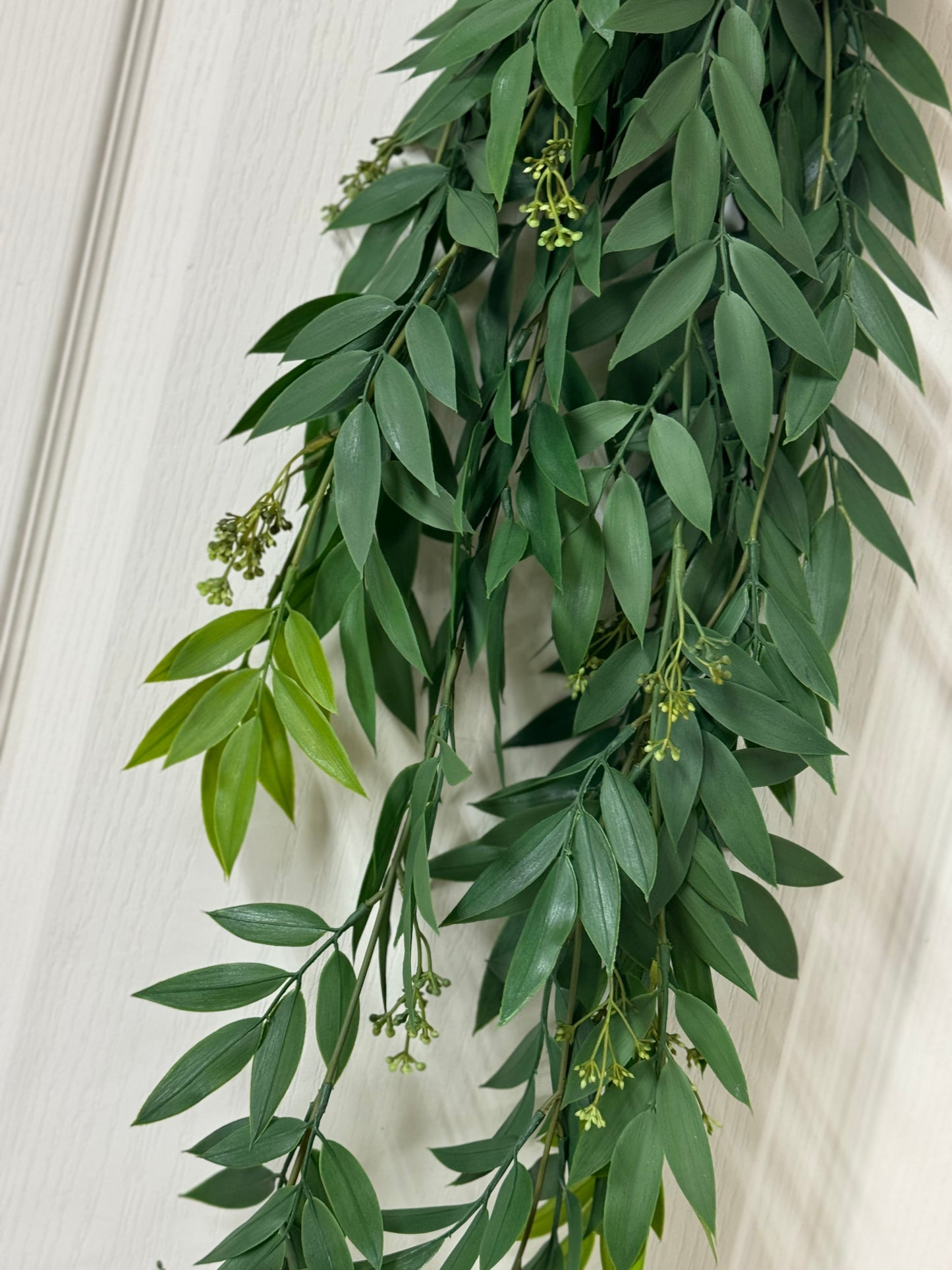 36 Inch Ruscus Floral Hanging Bush