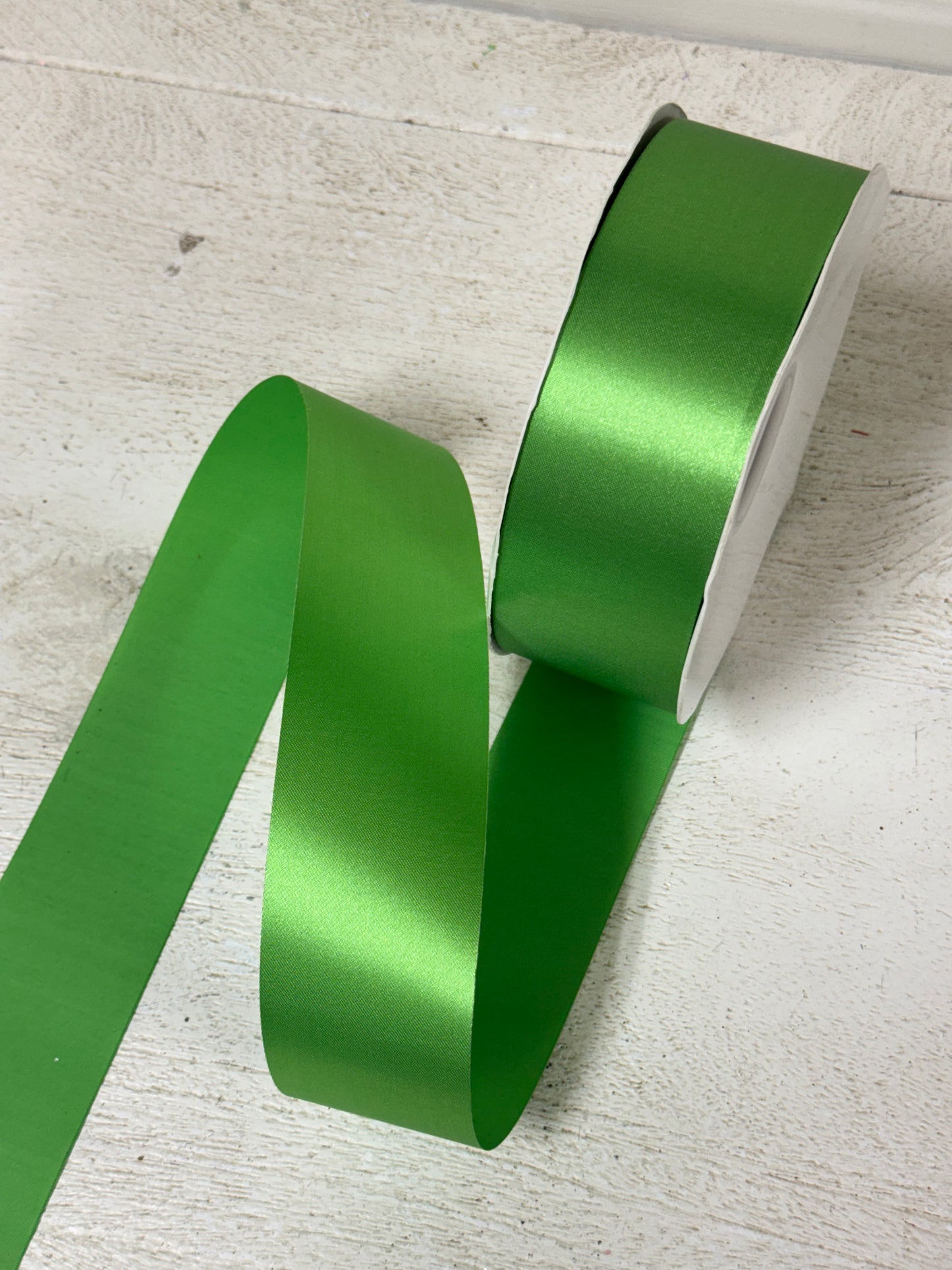 1 7/8 Inch By 100 Yards Lime Green Satin Supreme Ribbon