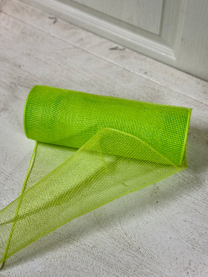 10 Inch By 10 Yard Apple Green Mesh