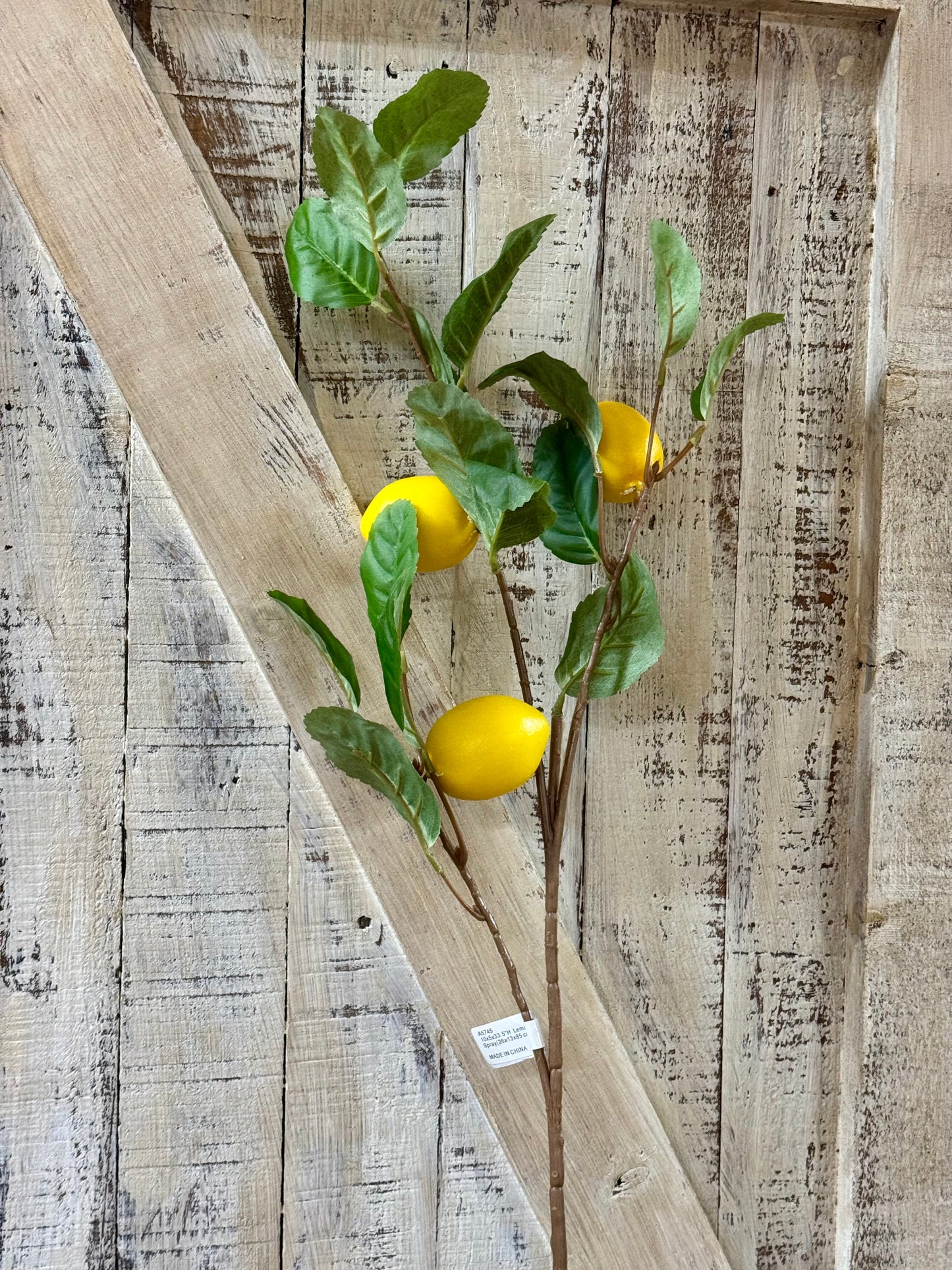 33.5 Inch Yellow Lemon Spray