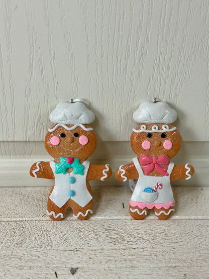 4.75 Inch Clay Gingerbread Cookie Ornament Boy Or Girl