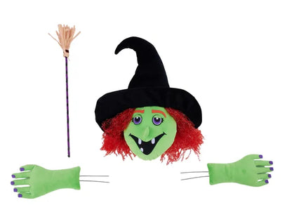 18 Inch Witch With Broom Decor Kit