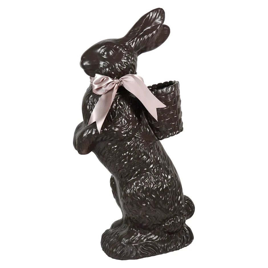 20.5 Inch Resin Standing Chocolate Bunny