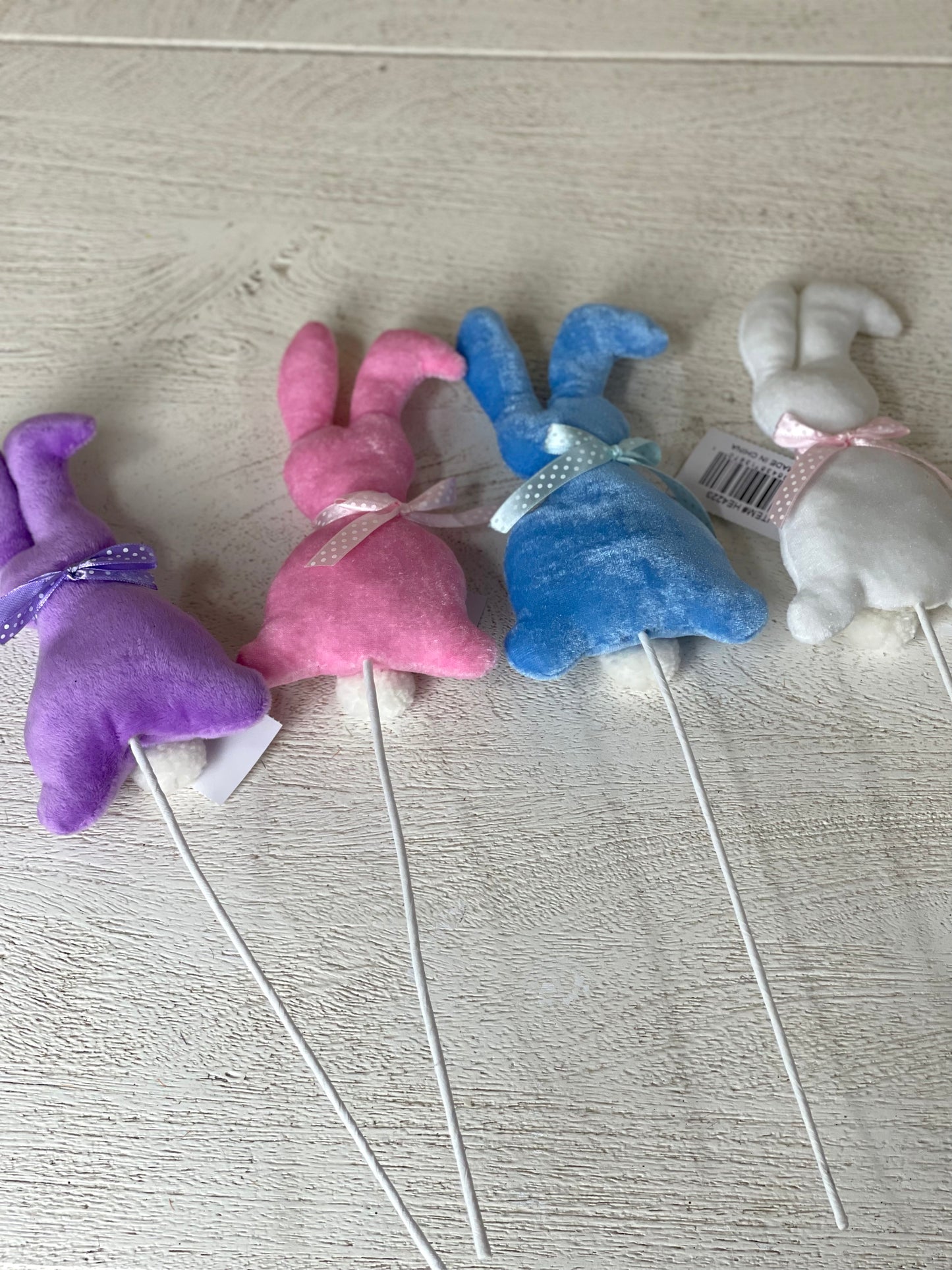 6.25 Inches Bunny Pick 4 Assorted Colors
