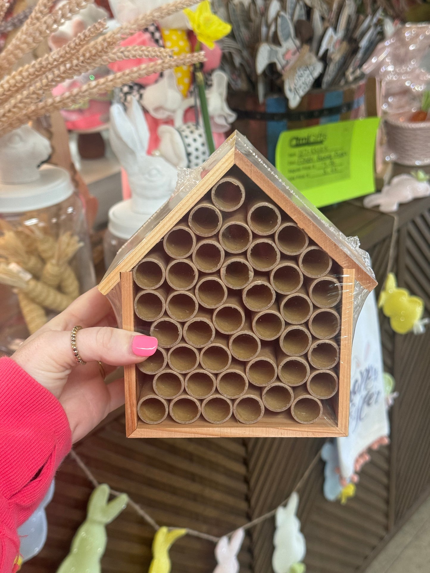 Wood Pentagon Bee And Bug Hotel