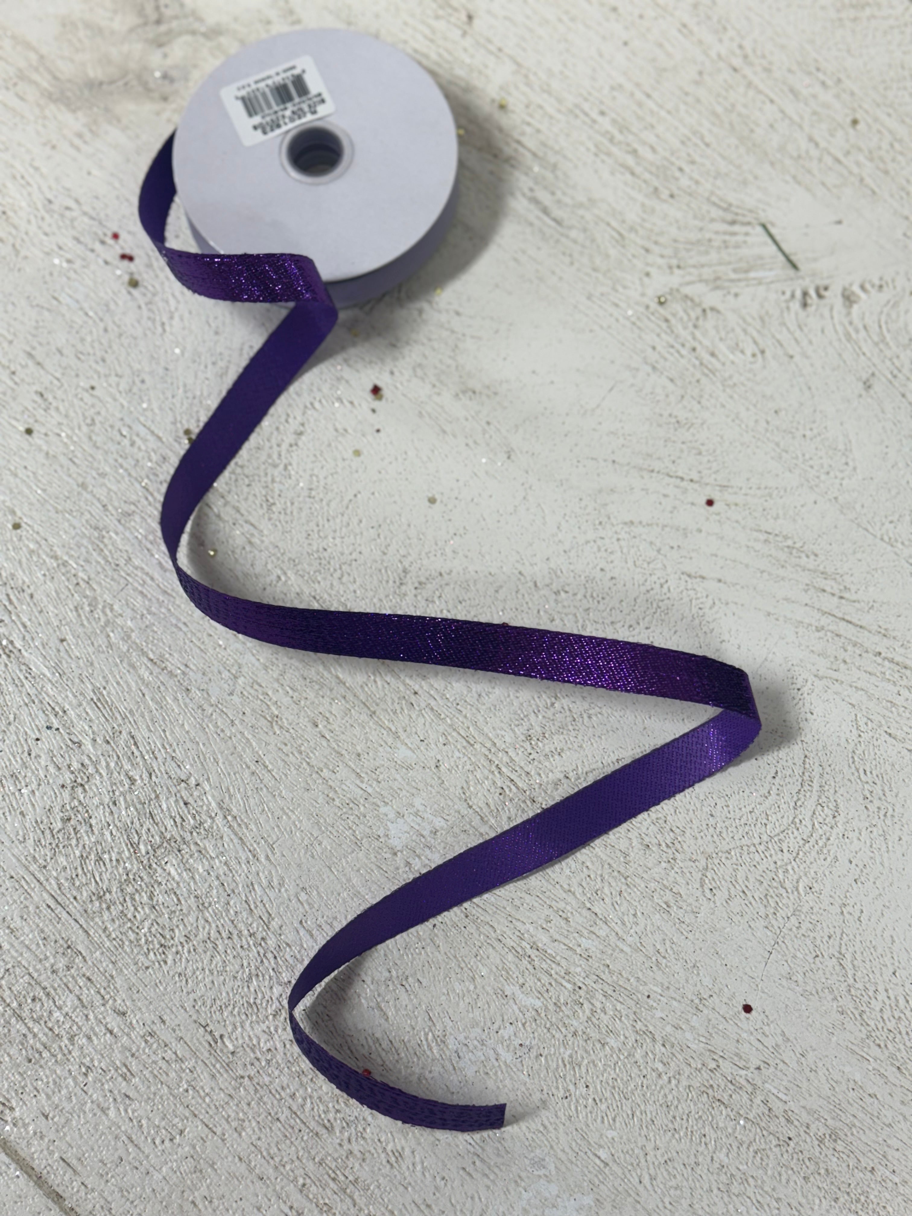 5/8 Inch By 10 Yard Purple Metallic Ribbon – TMIGifts