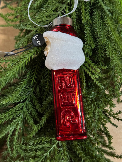 Kat And Annie Santa Pez Dispenser Glass Ornament