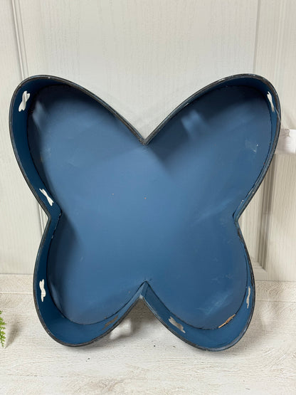 Large Blue Butterfly Tray