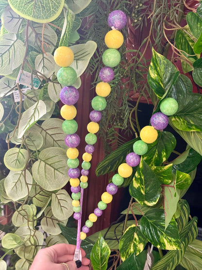 29 Inch Yellow Lavender And Lime Green Graduated Ball Spray