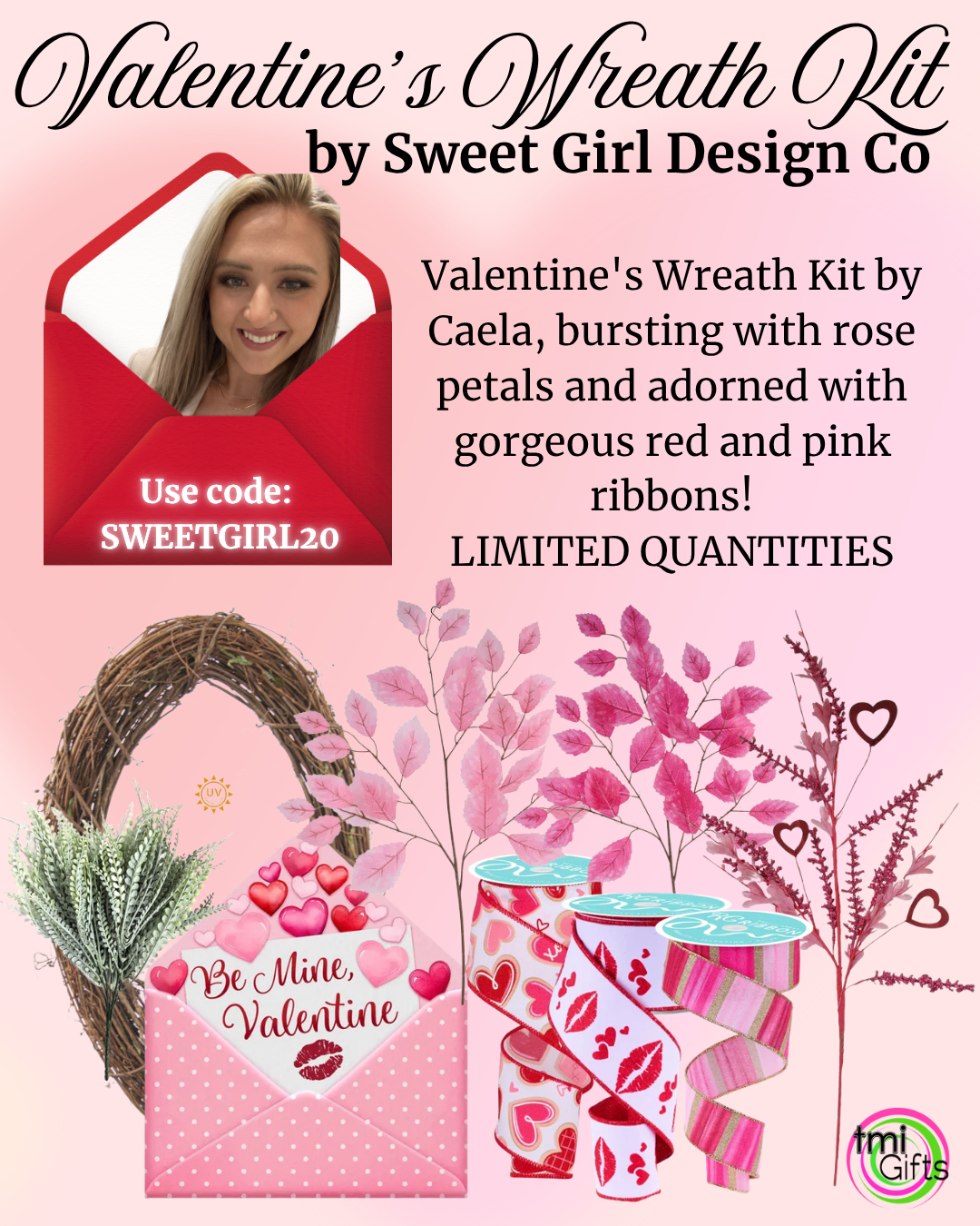 Valentines Wreath Kit By Sweet Girl Design Go
