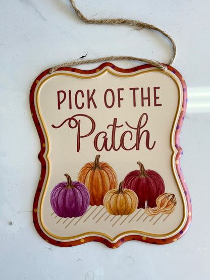 Fall Metal Sign Three Styles