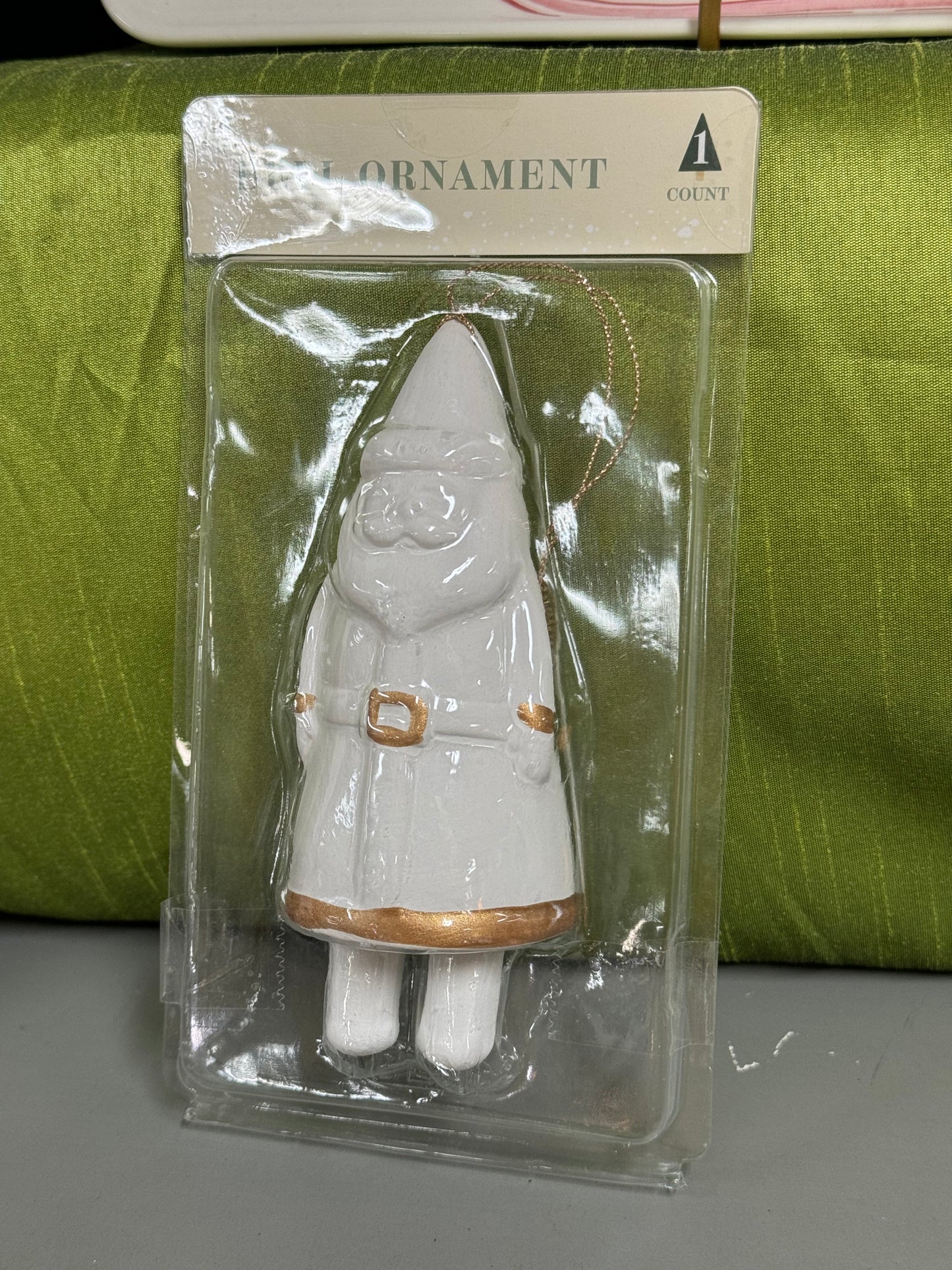 Santa Gnome Bell Ornament