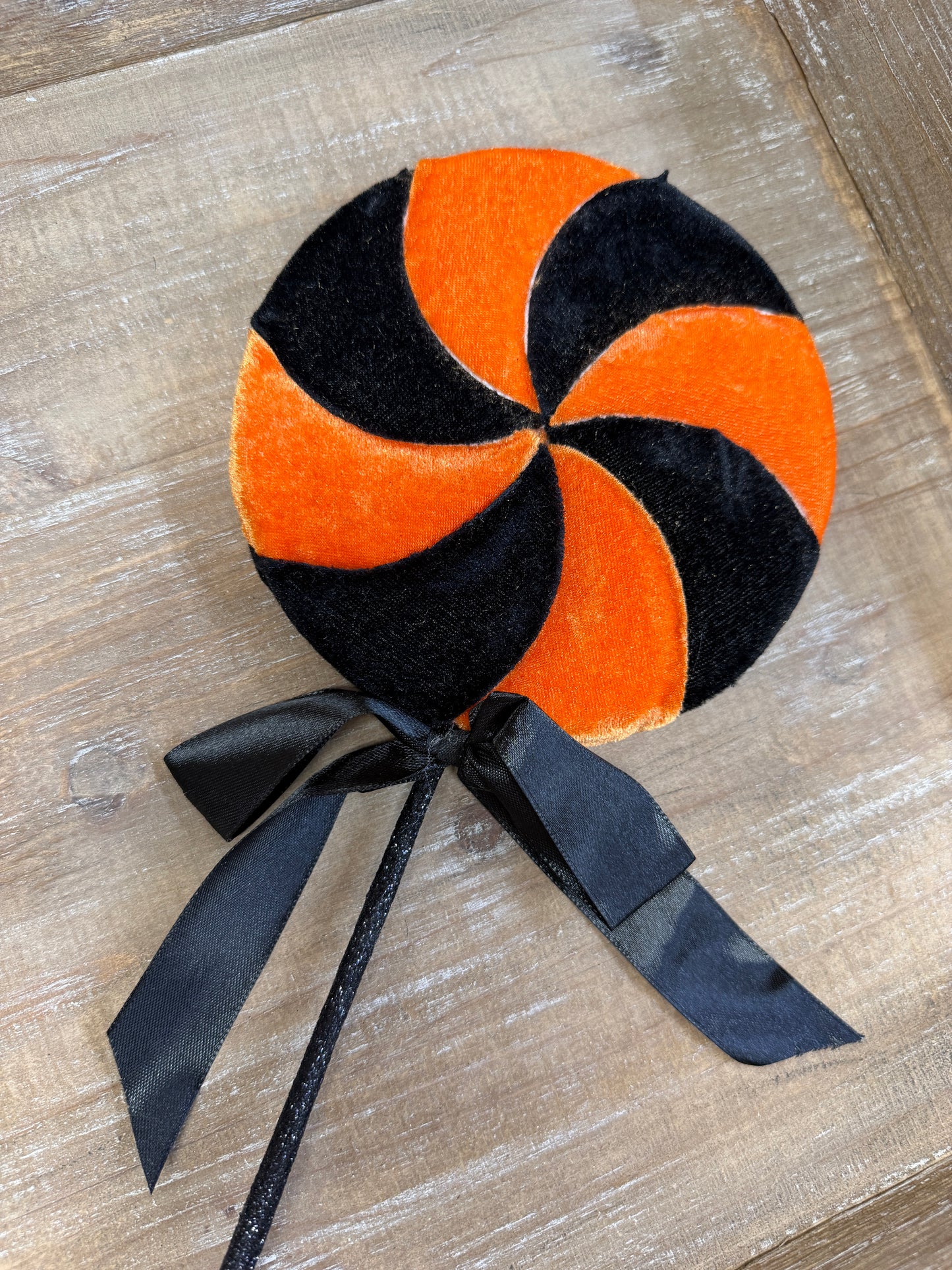 20 Inch Velvet Stripe Halloween Lollipop Two Styles