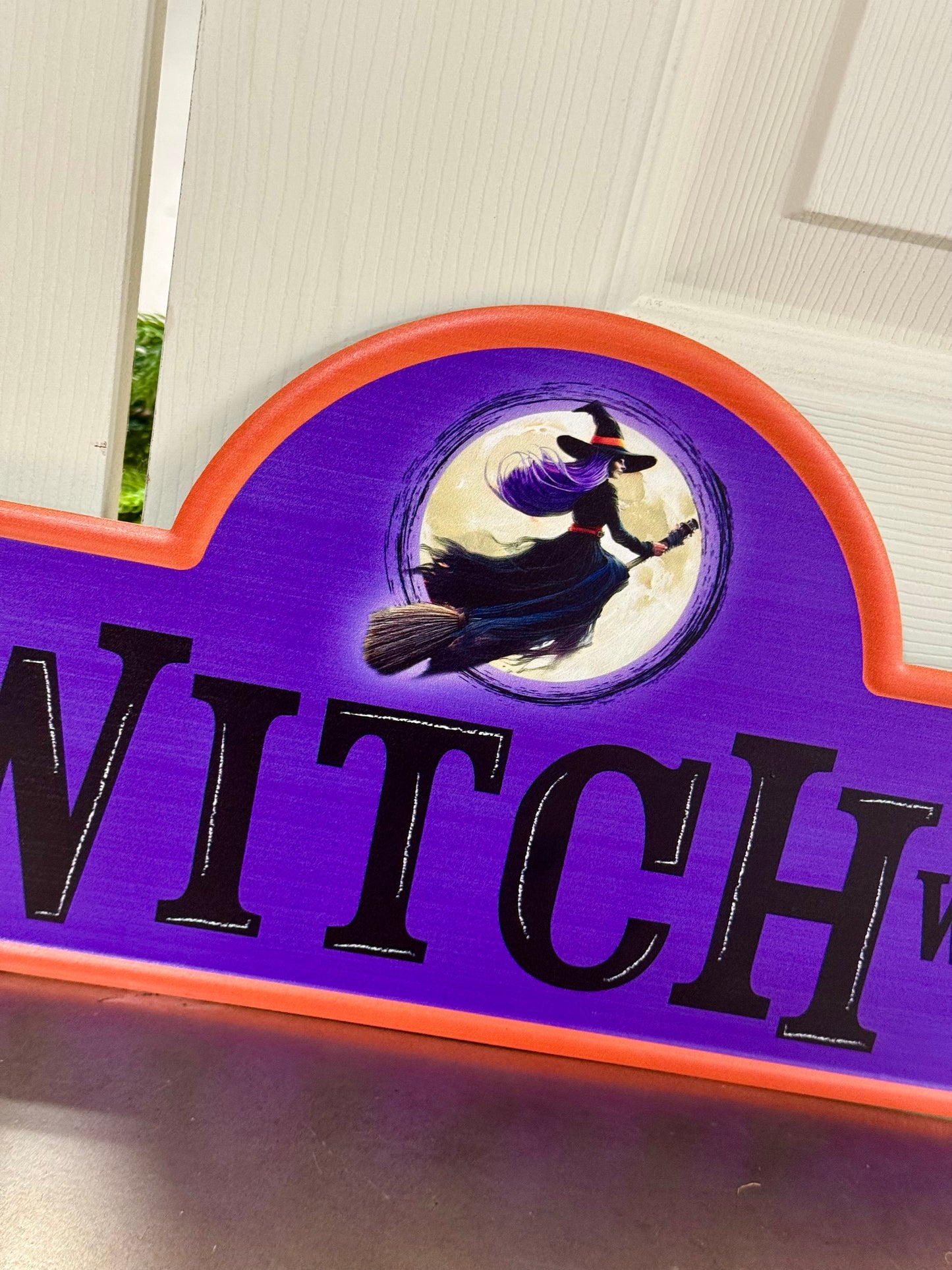 15 Inch Witch Way Metal Street Sign