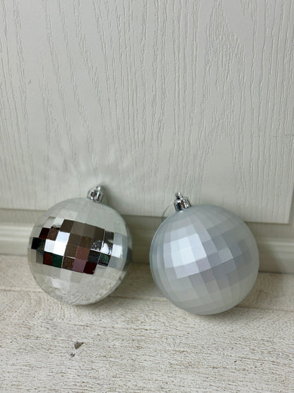 4 Inch Disco Ball Ornament Two Styles