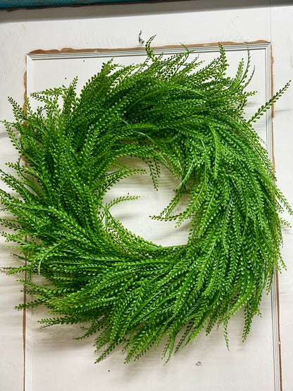 22 Inch Green Bead Grass Wreath