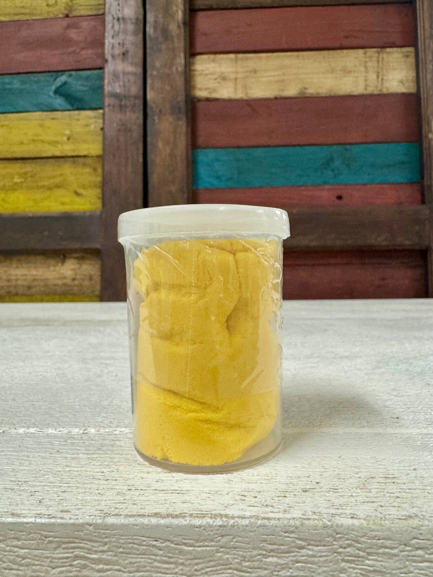 Yellow Moldable Jar Of Sand