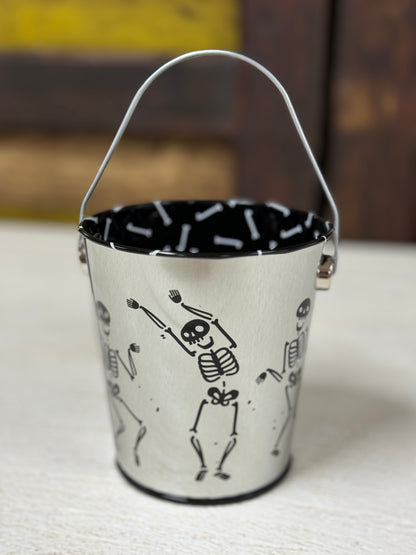 Dancing Skeletons Mini Tin Pail