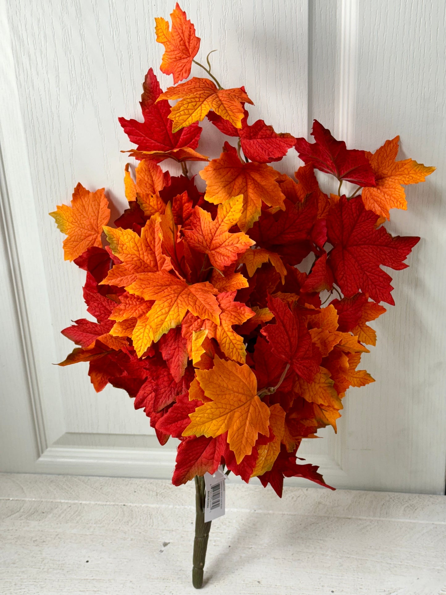 20 Inch Orange And Red Maple Leaf HG Floral Bush