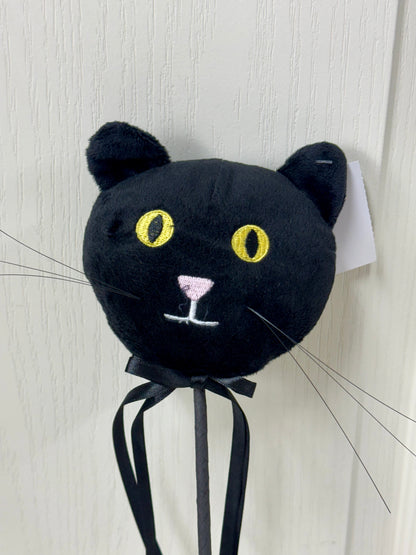 16 Inch Black Soft Fabric Cat Pick