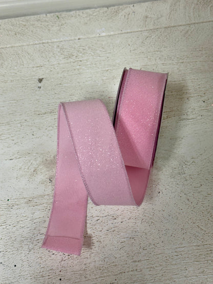 1.5 Inch By 10 Yard Pink Crystal Shine Ribbon