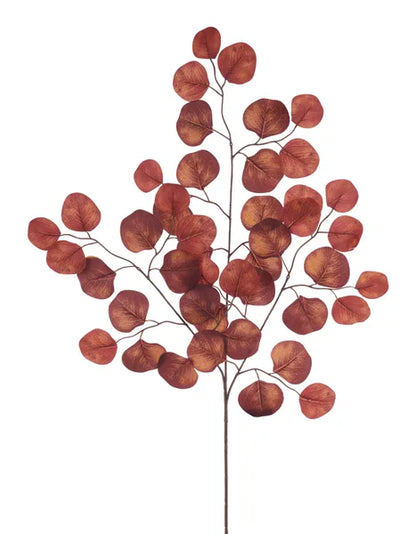27 Inch Rusty Orange Apple Leaf Spray