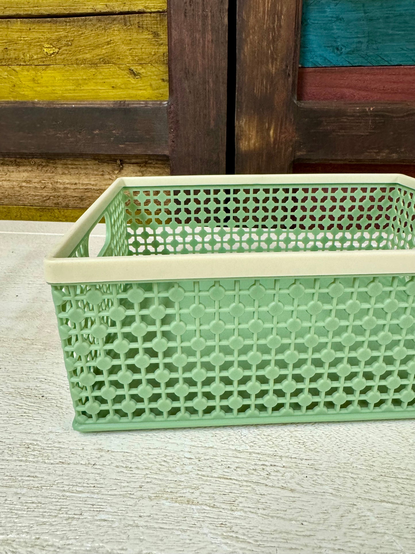 Green And White Storage Container