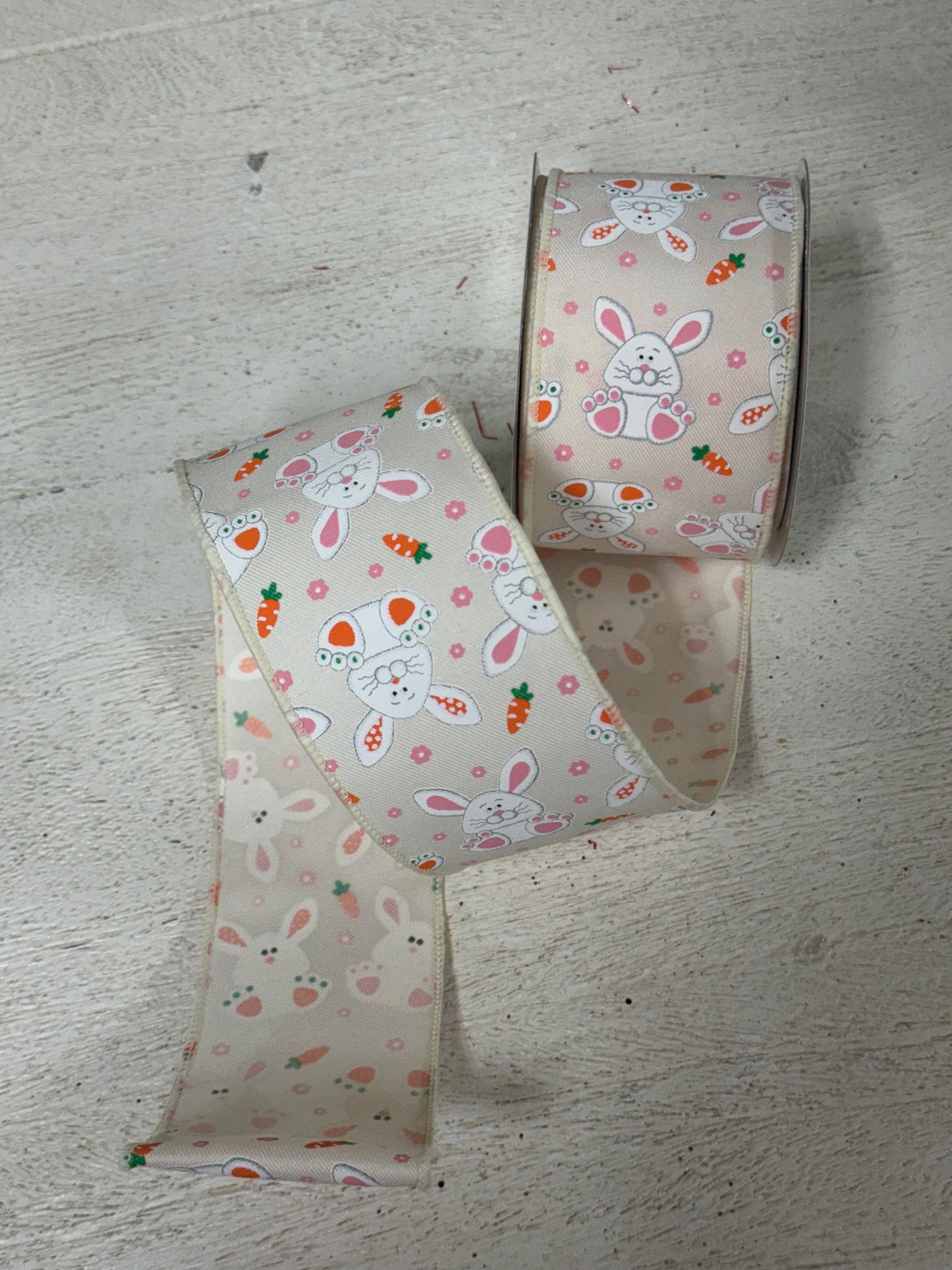 2.5 Inch By 10 Yard Playful Bunnies Ribbon