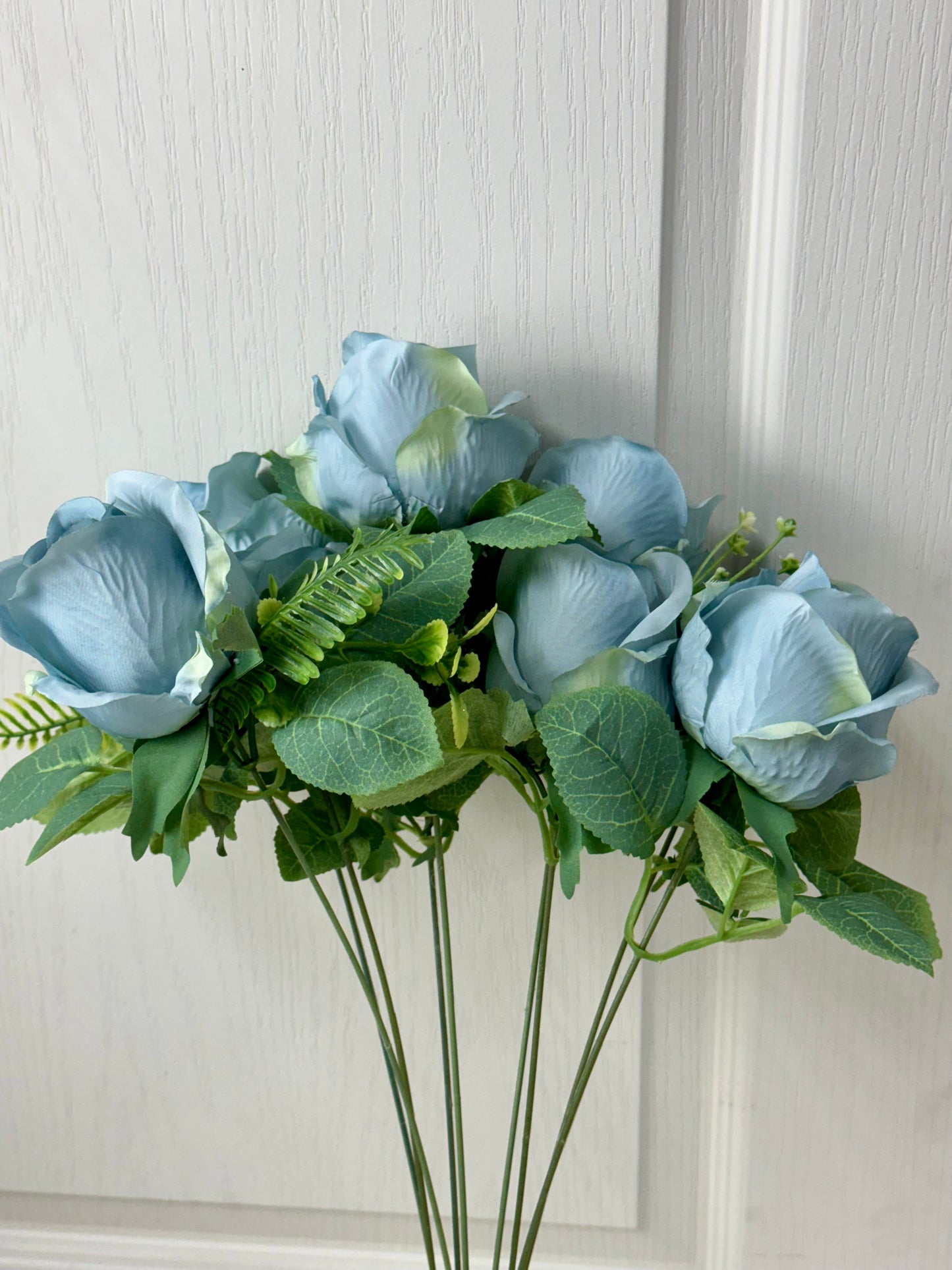19 Inch Light Blue Rose Bush
