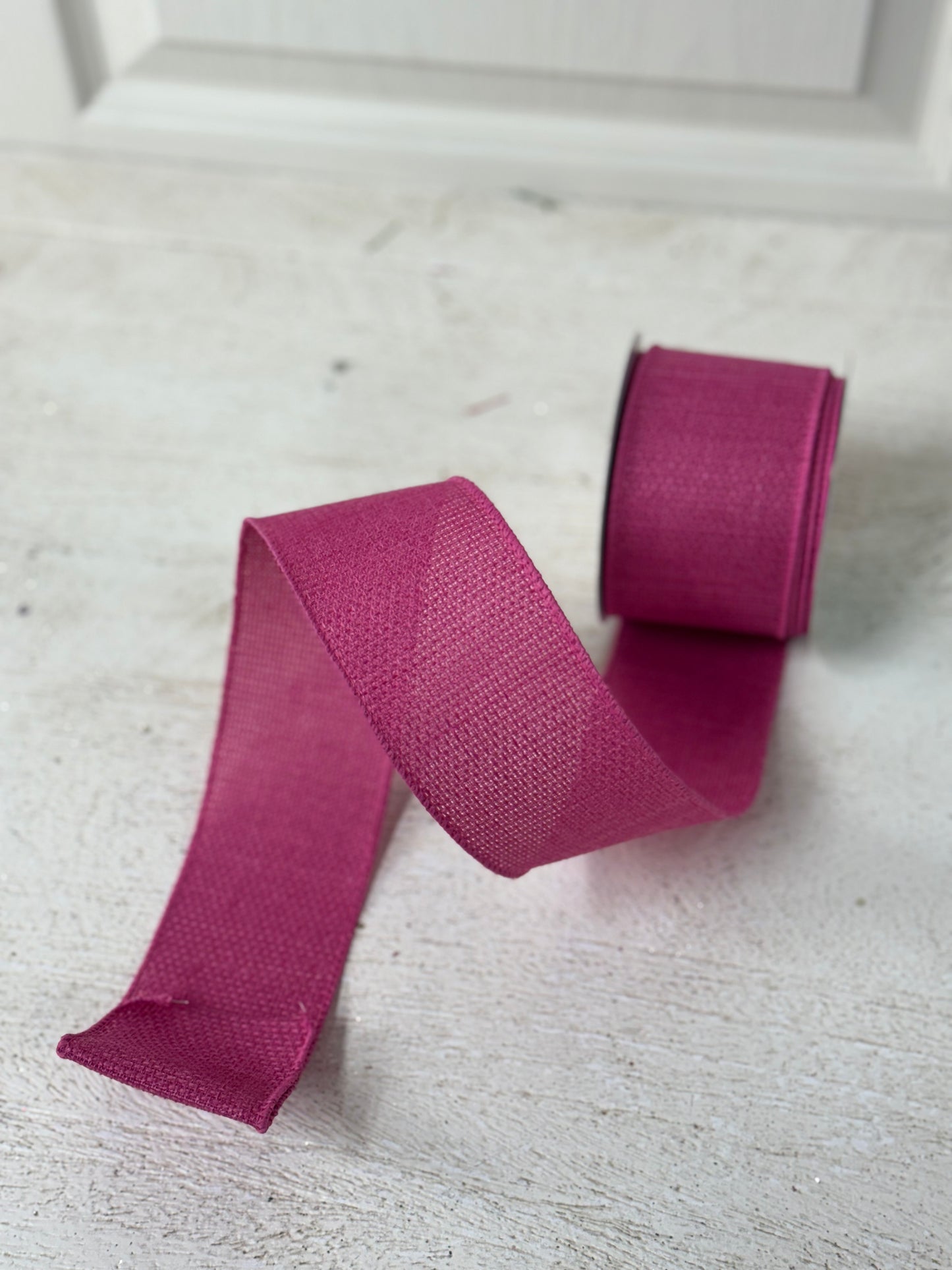 2.5 Inch By 10 Yard Hot Pink Royal Burlap Ribbon