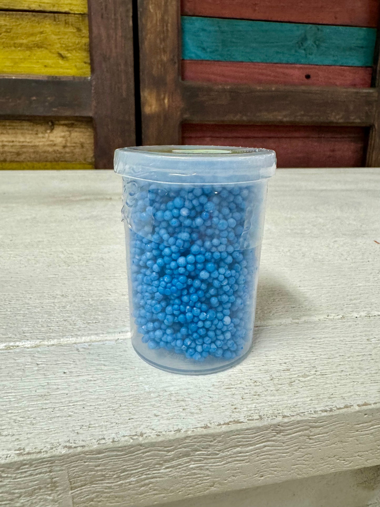 Blue Moldable Jar Of Foam Beads