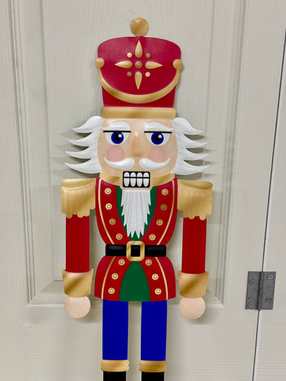 24 Inch Large Traditional Nutcracker Metal Sign