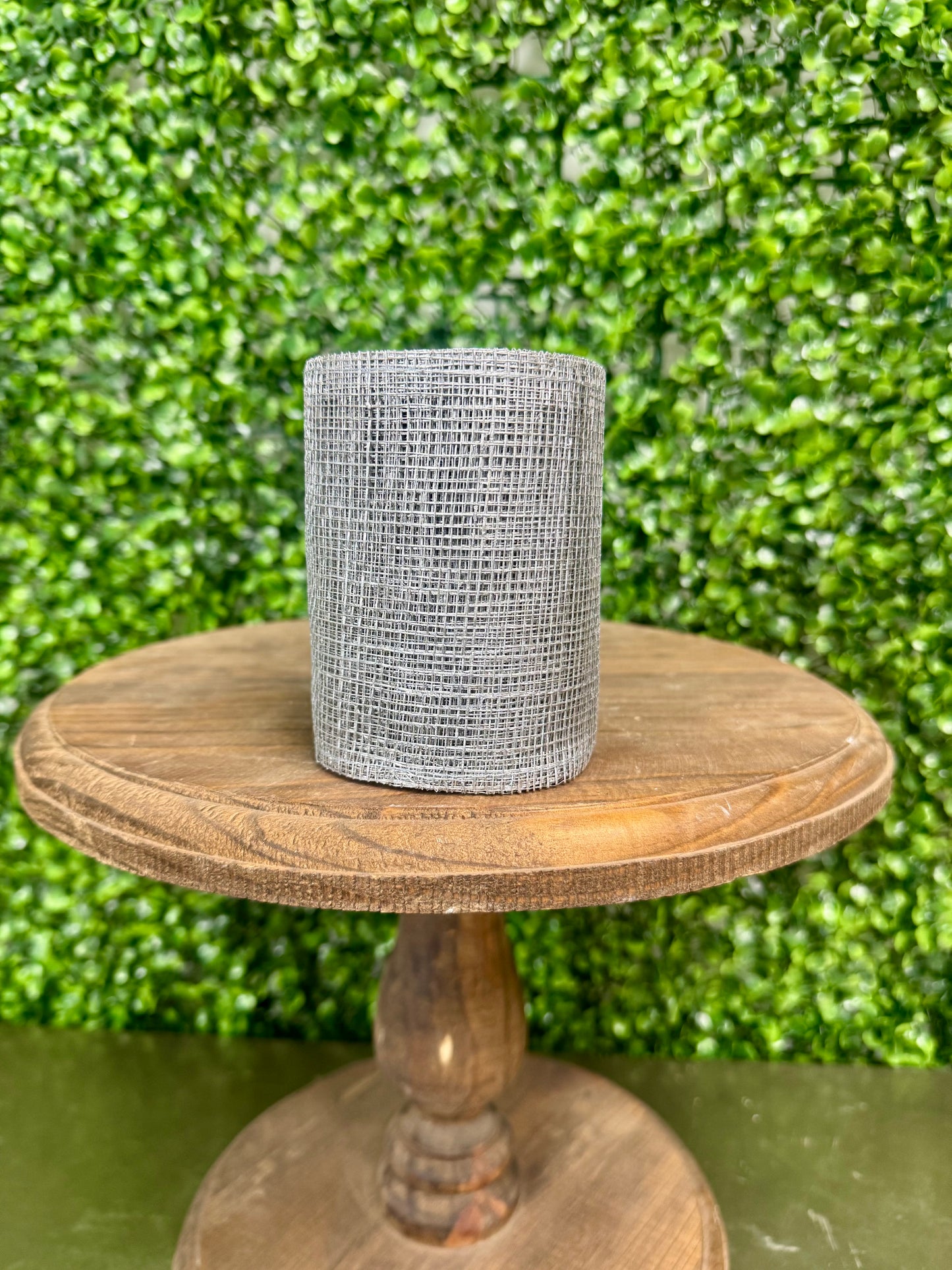4 Inch By 10 Yards Silver Designer Netting