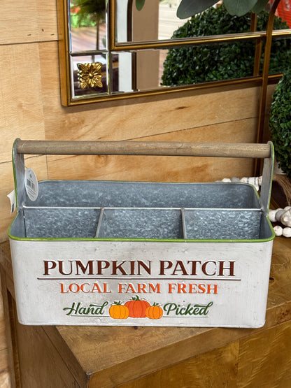 Fall  Divided Metal Bucket With Handle