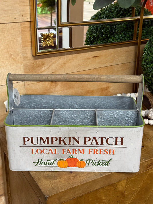 Fall  Divided Metal Bucket With Handle