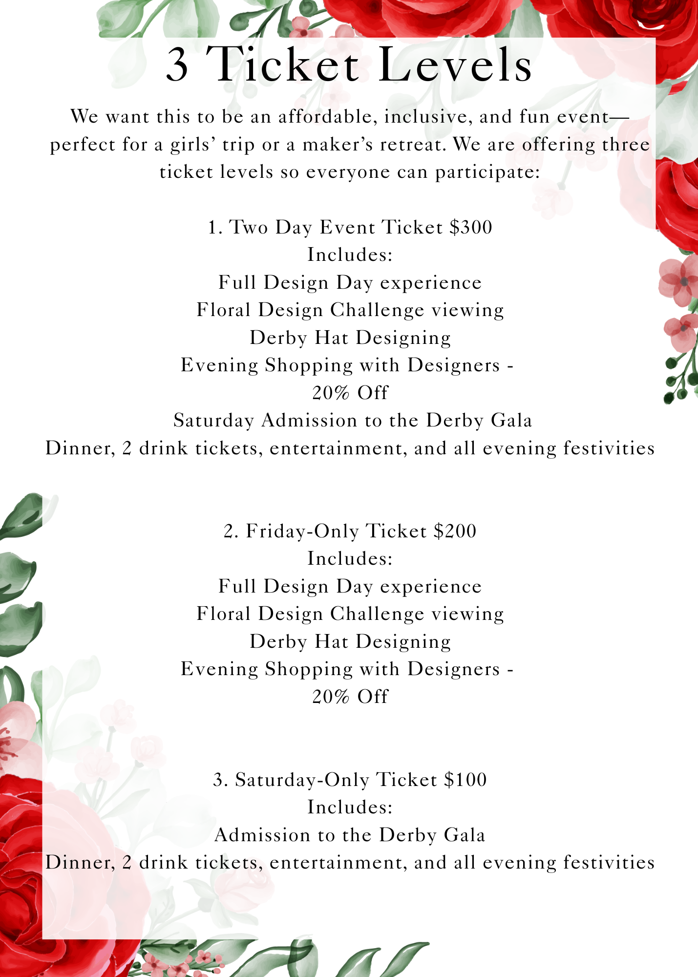 Derby Gala Event Ticket