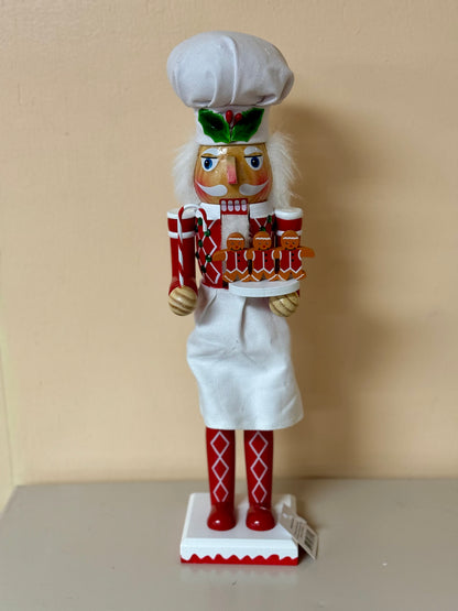 15 Inch Wood Candy Chef Nutcrackers Two Styles