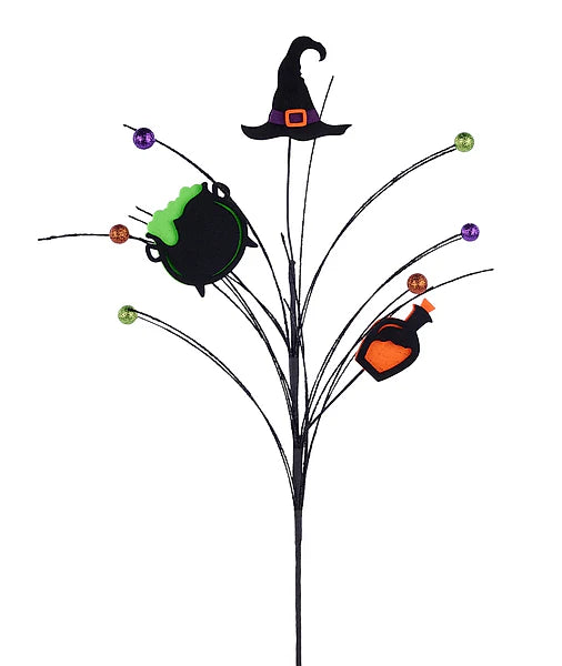 23 Inch Glitter Felt Witch Spray