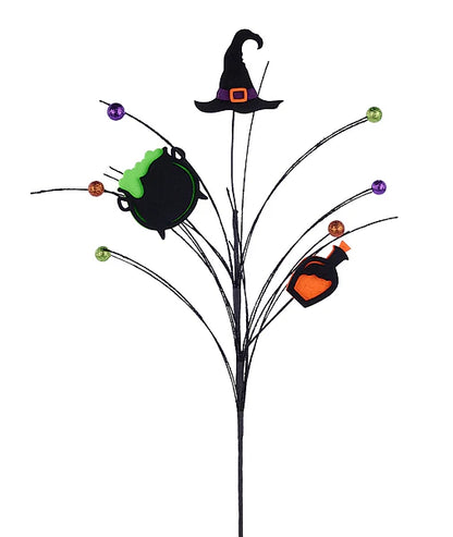 23 Inch Glitter Felt Witch Spray