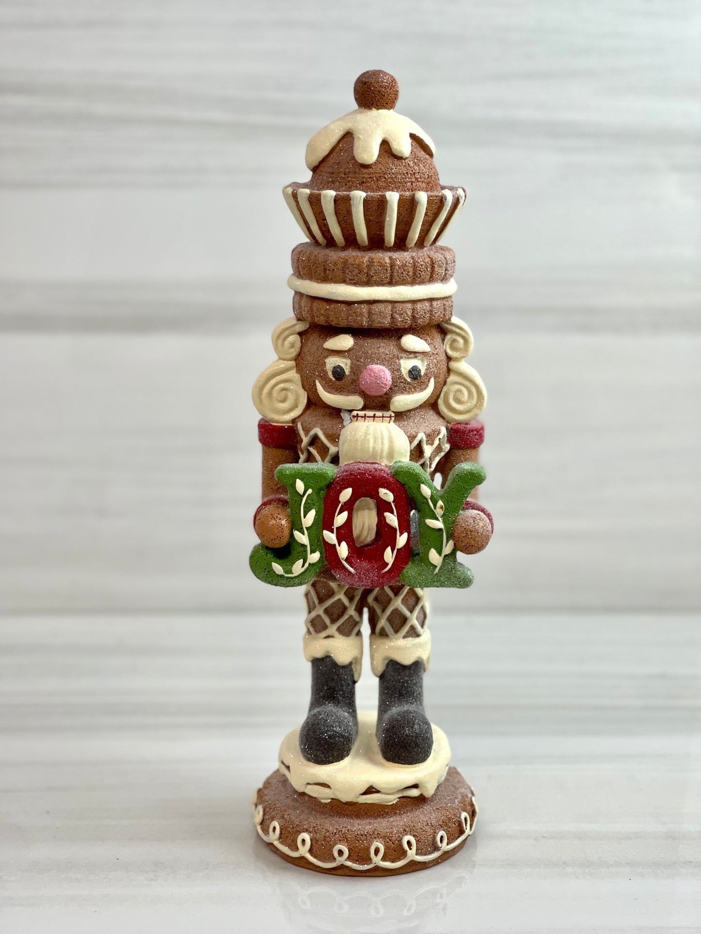 Resin Candy Gingerbread Nutcracker Decor Two Styles