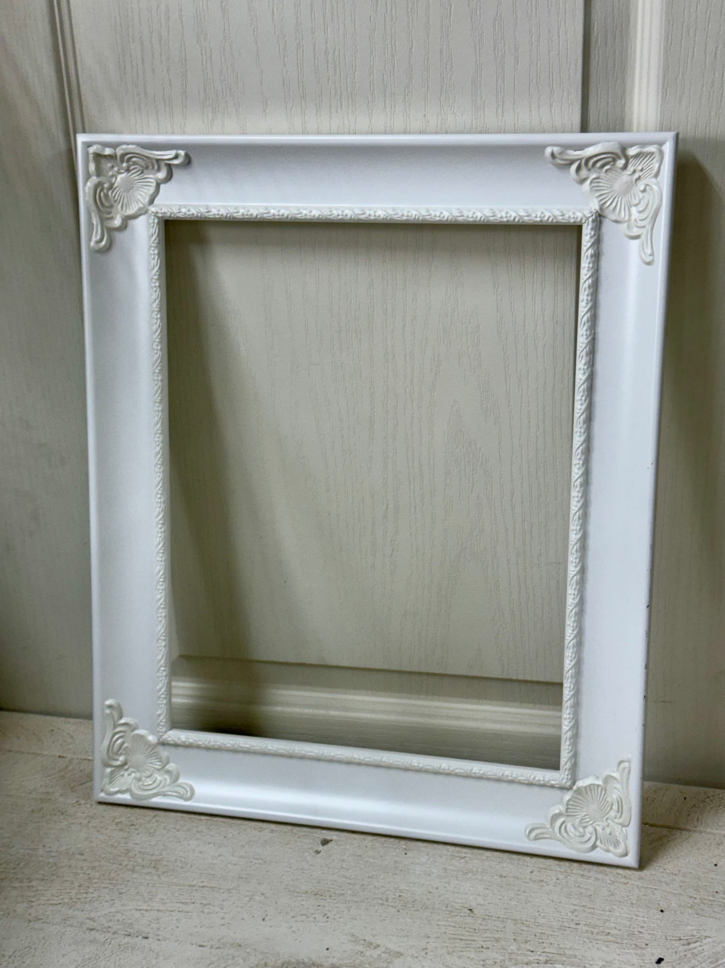 17.5 Inch White Wood Decorative Frame