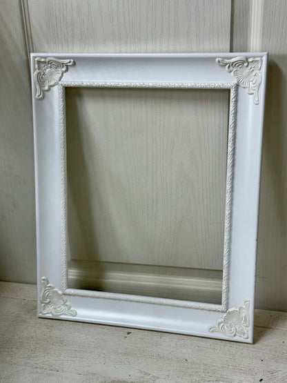 17.5 Inch White Wood Decorative Frame