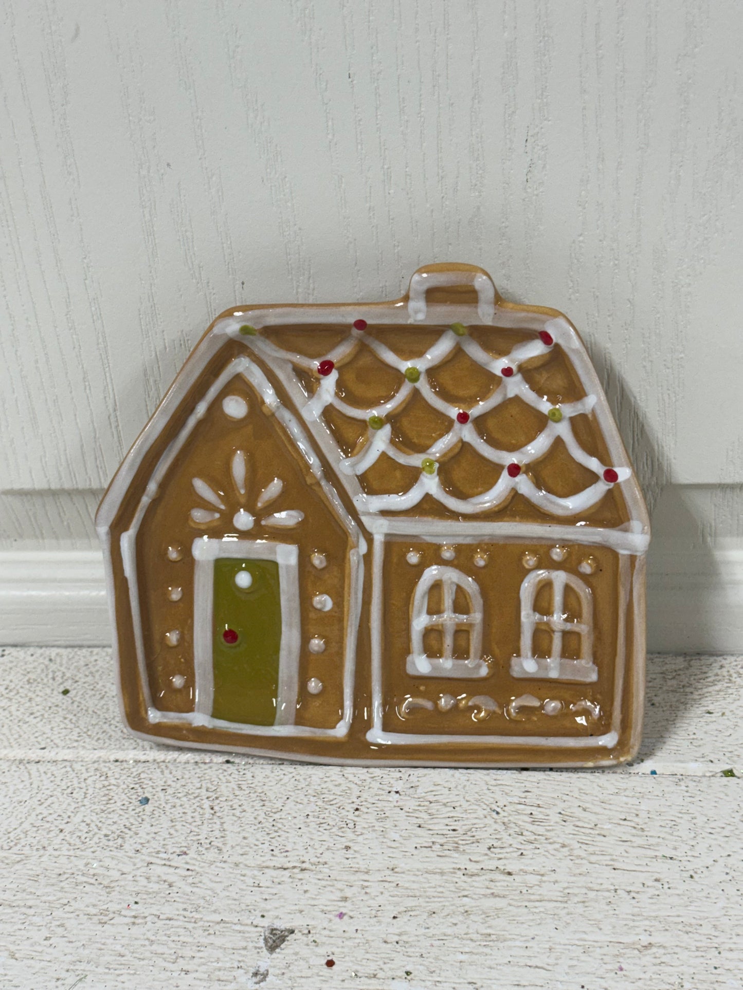 6 Inch Gingerbread House Plate Two Styles