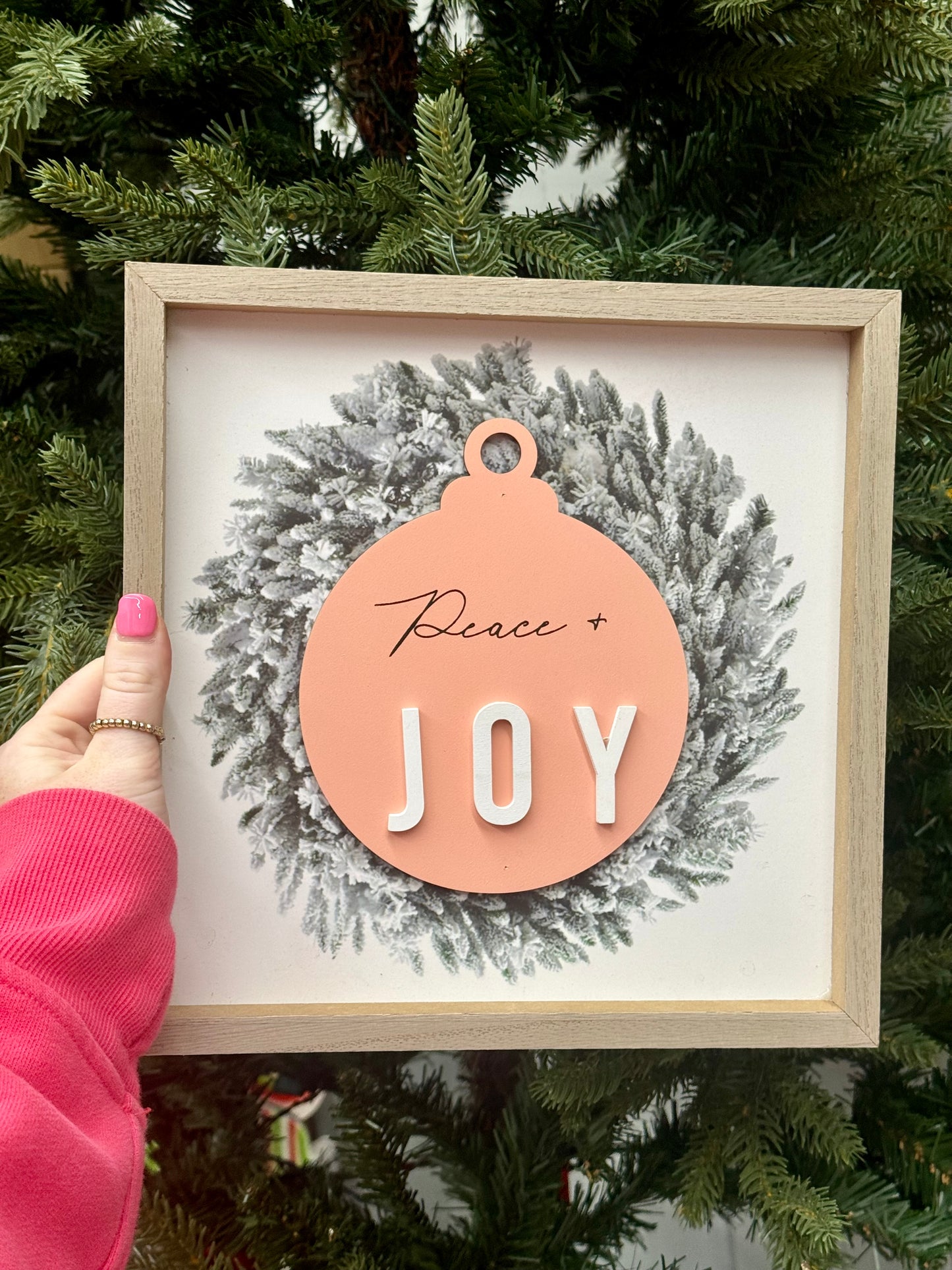 10 Inch Peace And Joy Wall Art