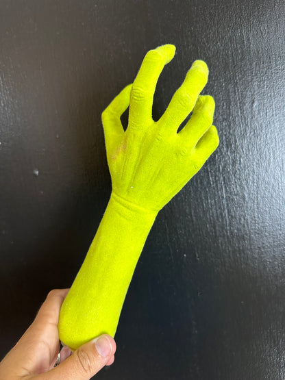 13.39 Inch Flocked Ghost Hands Three Different Colors