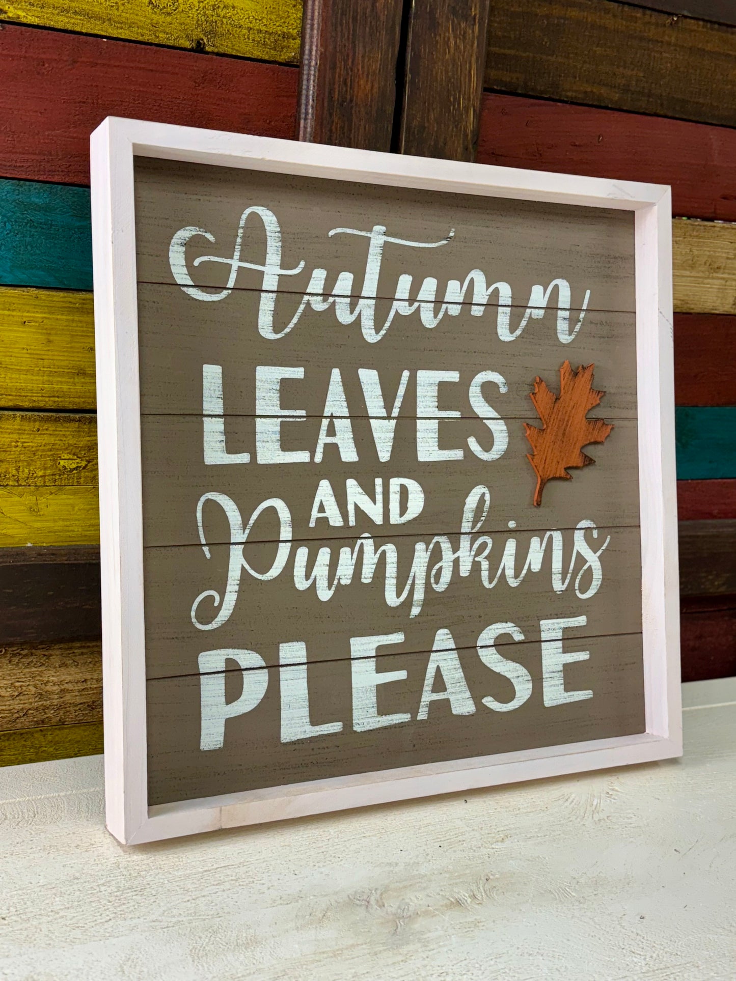 Autumn Wood Sign