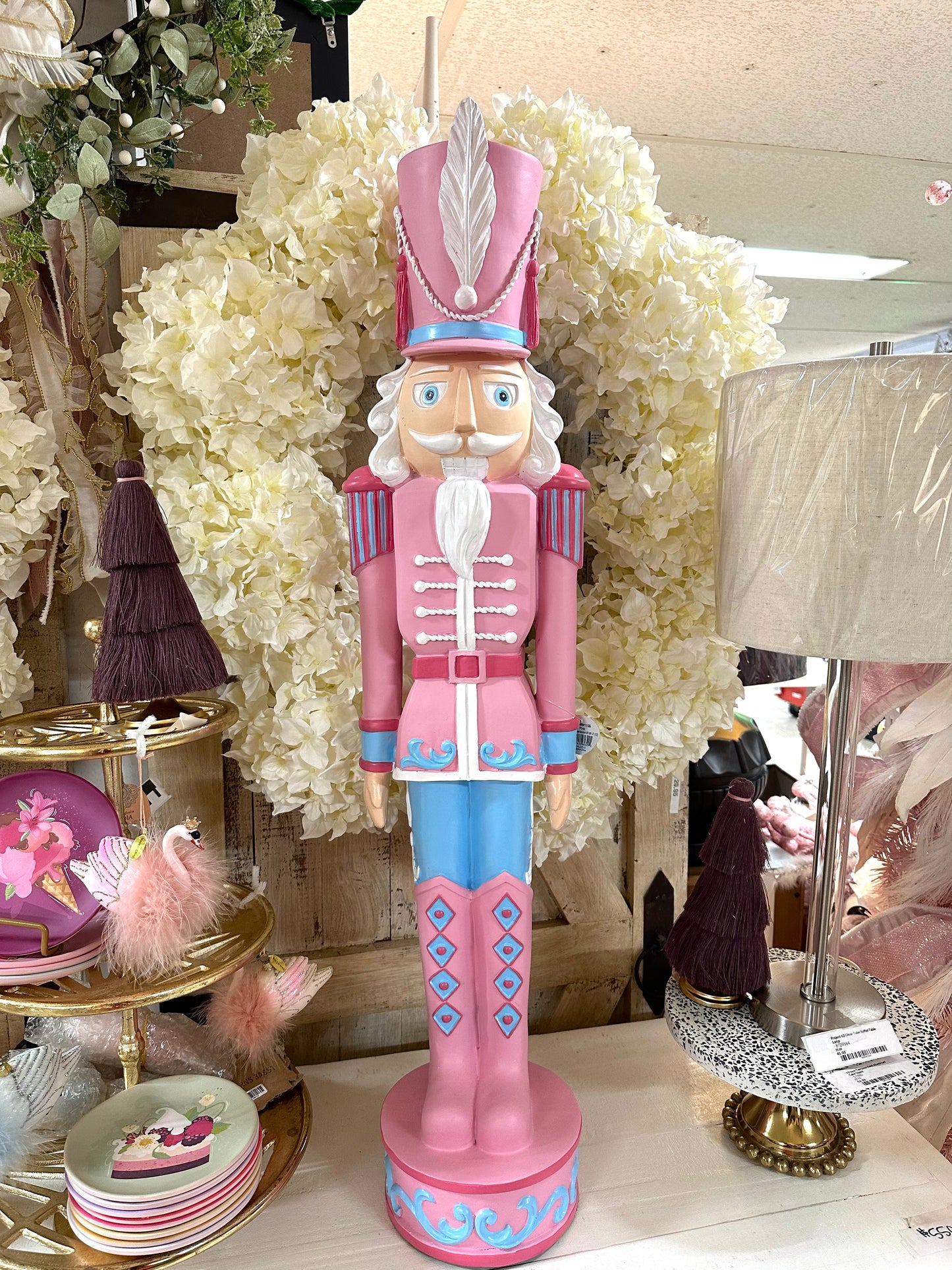 Sugar Confection Resin Three Foot Nutcracker